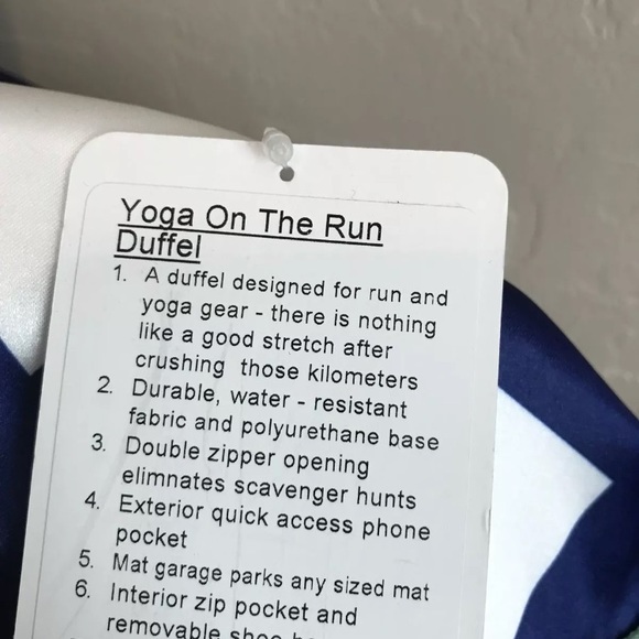NWT SEAWHEEZE LULULEMON YOGA ON THE RUN DUFFEL - Picture 2 of 8